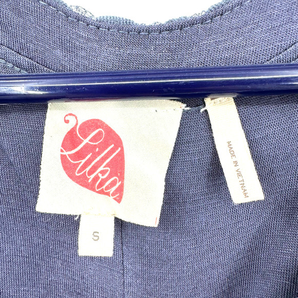 Lilka size‎ Small blue polka dot long sleeve dress lined - Picture 5 of 6